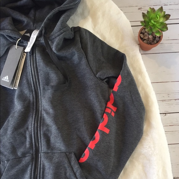 Sale 🔥⚡️ 🆕 Adidas Linear Zip Hoodie Jacket - Picture 4 of 8